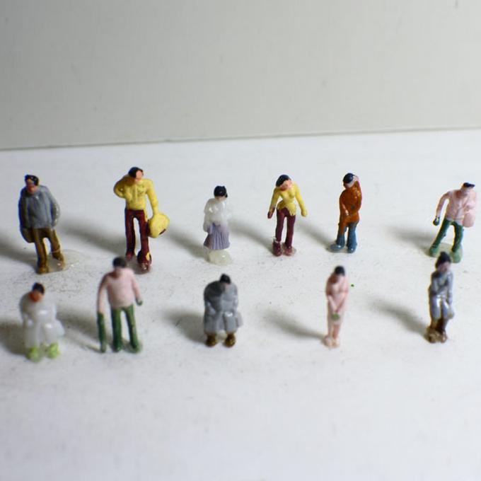 1:150 Architectural Scale Model People Painted Action Figures 1.3cm