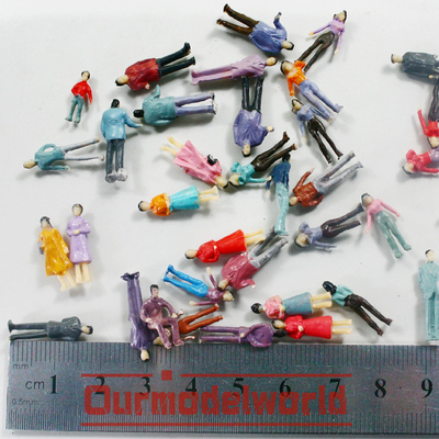China DIY handmade figures , HO Scale Model People Figures Residential Train Model Customize supplier