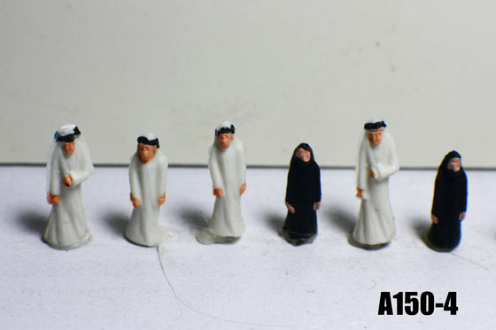 China 1 / 200 Arab Architectural Scale Model People Standing / Sitting Figures supplier