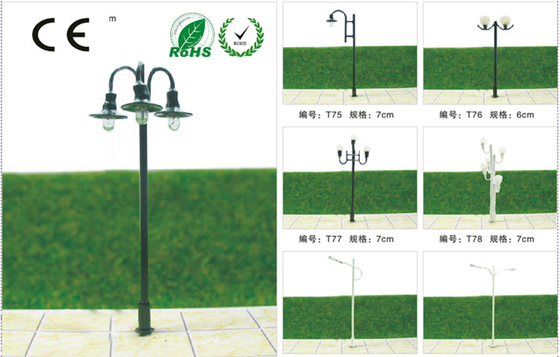 China T53-Custom 6V Luminous Street Scale Model Lamppost 5.5cm for HO Train Layout supplier