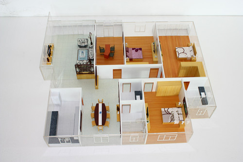 China Interior Architectural Model Maker , Durable House Layout Model supplier