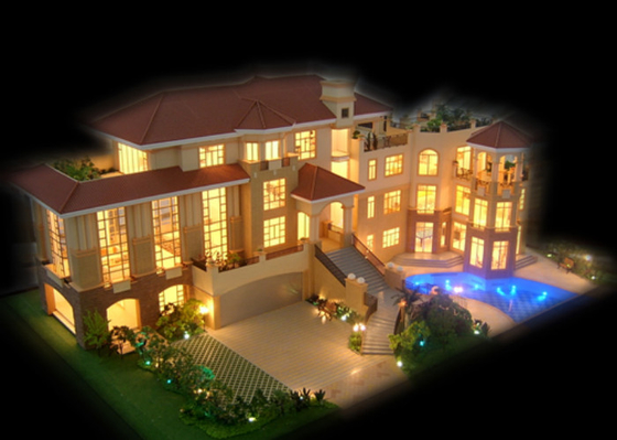 China Private Residential Miniature Architectural Model Maker , Garden House Scale Model Making supplier