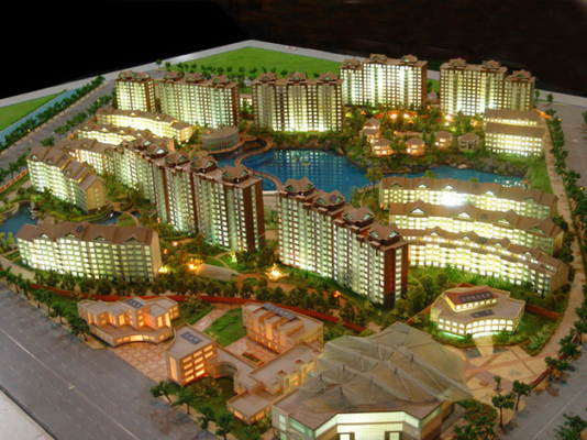 China Residential Miniature Architectural Model Maker , Customized Lighting Scale Model supplier