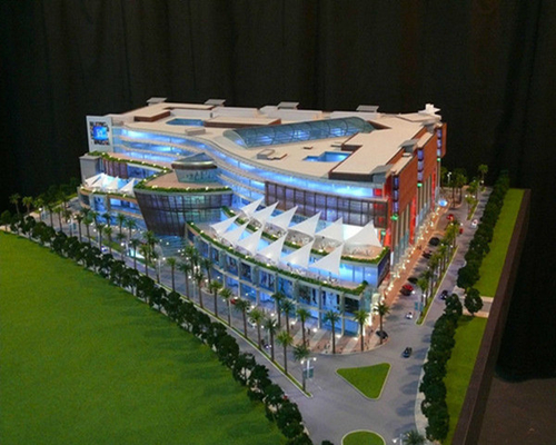 China Residential Building Miniature Architectural Model Maker With Lighting System supplier