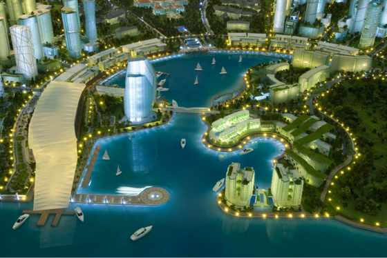 China Luxury Villa Architectural Model Maker , Interior Details Scale Model Showcase supplier