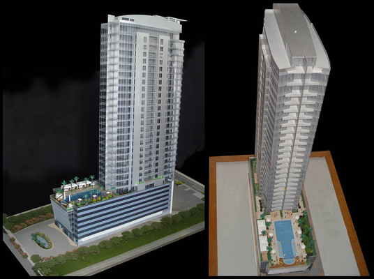 China Beautiful Miniature Architectural Model Maker For Outdoor Commercial Sign Building supplier