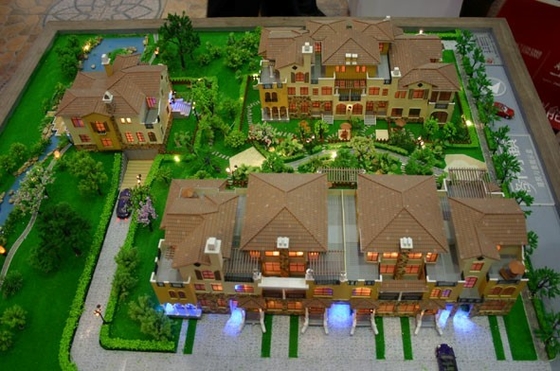 China Real Estate Architectural Model Maker With Beautiful Lighting System supplier