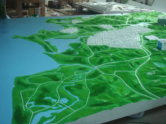 China Eco-friendly Architectural Model Supplies Acrylic For Land Use Planning supplier