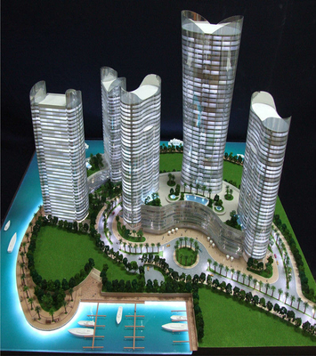 China 3D Beautiful Architectural Model Supplies Commercial For Iconic High Buildings supplier