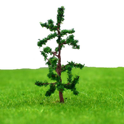 China Railway Track Layout Miniature Model Trees Green Avenue Metal Tree Pine 3.8CM N3813 supplier