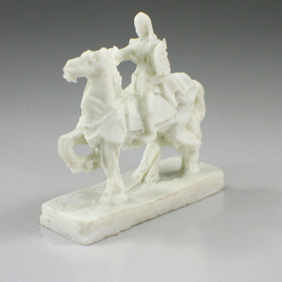 China Interior Layout Miniature MD06 Jade White Sculpture Scale Model Cavalier 3 × 3.2cm supplier