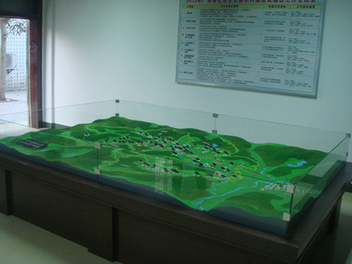 China Custom Nice Miniature Architectural Models Sand Table Land Scenery Layout Model supplier