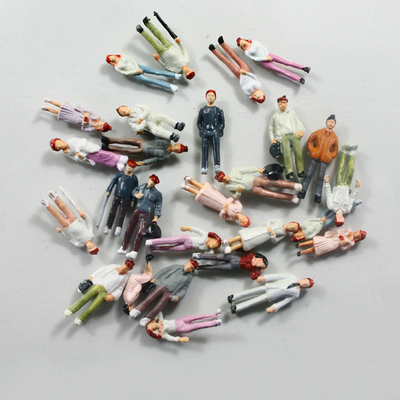 China 1/100 Scale Woodland Scenic People Walking Figure Architectural Scale Model People For Model Railroad Layout 1.8cm supplier