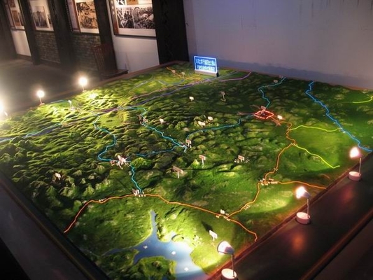 China City landscape Layout 3D Architectural Models Lighting  Construction Miniature supplier