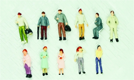 China 1:100 Architectural Scale Model materials / model People Painted Action Figure 1.8cm supplier