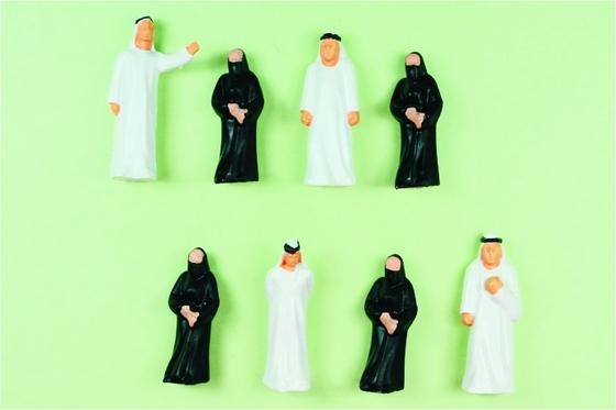 China 1:50 Railroad Architectural Scale Model People Painted Arab Figures 4.0cm supplier