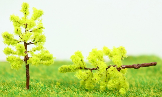 China R3813 Train Track Layouts Miniature Model Trees Avenue Chartreuse Metal Wire Tree 3.8cm supplier