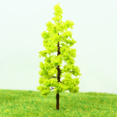 China R8030 Train Track Layouts Miniature Model Metal Wire Scale Trees Street Kelly Green 8cm supplier
