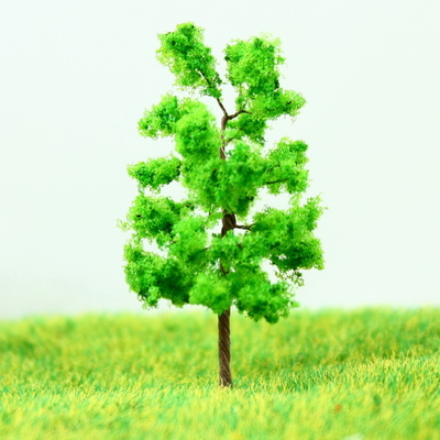 China G4316 HO Railroad Layout Miniature Model Trees Roadside Green Wire Palm Tree 4.3cm supplier