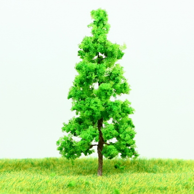 China G7027 HO Railroad Layout Miniature Model Trees Roadside Green Wire Palm Tree 7cm supplier