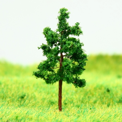 China D3813 Train Layout Miniature Model Trees Avenue Deep Green Pagoda Wire Tree 3.8cm supplier