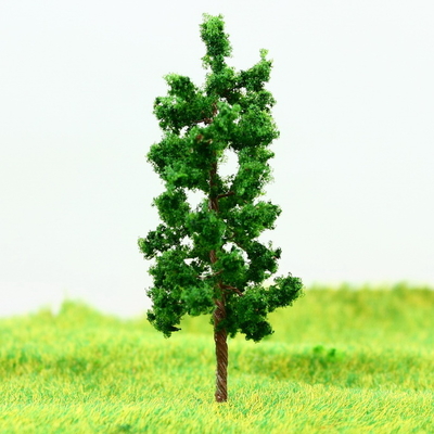 China D6524 Train Layout Miniature Model Trees Avenue Deep Green Metal Wire Tree 6.5cm supplier