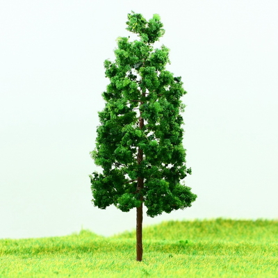 China D11040 Train Layout Miniature Model Trees Avenue Deep Green Metal Wire Tree 11cm supplier