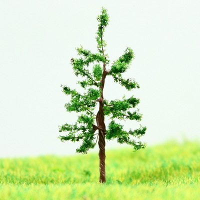 China Train Track Layout Miniature Model Trees Green Street Wire Tree Hoop Pine 3.8cm supplier