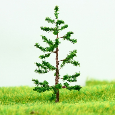 China Miniature Scale Model Trees Green Avenue Planting Wire Pine Tree 5cm supplier