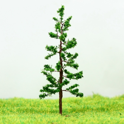 China N Gauge Railway Layout Miniature Model Trees Green Avenue Wire Tree Pine 6.5cm supplier