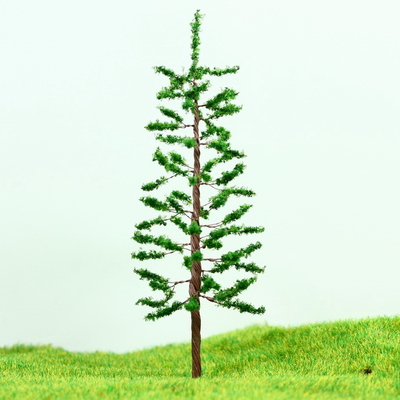 China HO Train Layout Miniature Model Trees Green Street Wire Tree Pine 11cm supplier