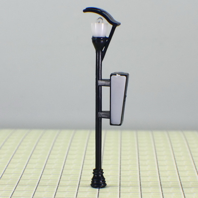 China Train Track Layouts Luminous Street Model Lamppost 7.5cm supplier