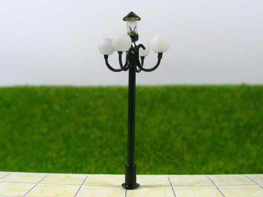 China T51 6V 5cm HO Luminous Street 3D Model Lamppost for Train Layout supplier