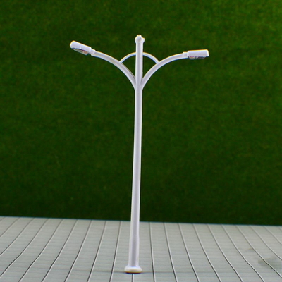 China RB100- 6V Two-headed Street Plastic Model Lamppost for Train Track Layout 9.5cm supplier