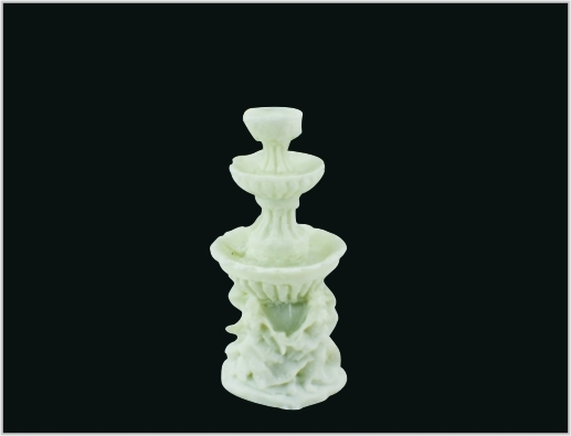 China MD03 PE Plastic White Sculpture 3D Scale Model 2*4cm Garden Spring supplier