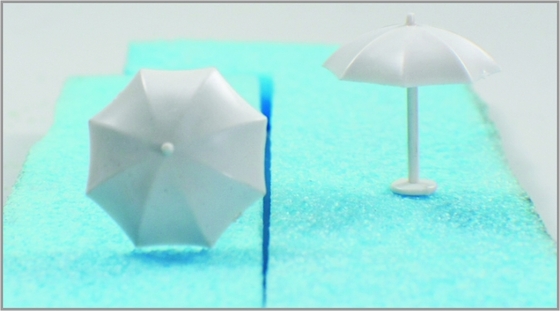 China MT150 1:150 Custom Scale Model Train Layouts Miniature Plastic PARASOL supplier