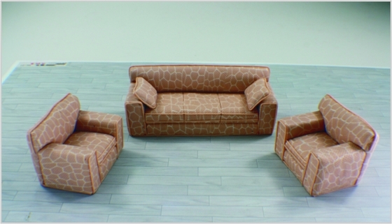 China SF103 1:20/1:25/1:30/1:50/1:75/1:100 Custom Architectural Model Furniture Sofa supplier