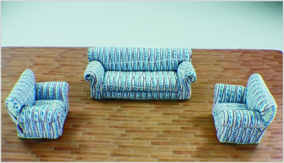 China Custom Architectural Model Furniture Sofa 1:20/1:25/1:30/1:50/1:75/1:100  supplier