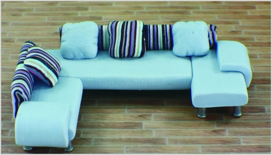 China 1:20/1:25/1:30/1:50/1:75/1:100 Architectural Model Home Interior Furniture Ceramic Sofa supplier