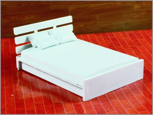 China OEM Architectural Homes 3D Model Furniture Union Modern Double Bed 1:20/1:25/1:30 supplier