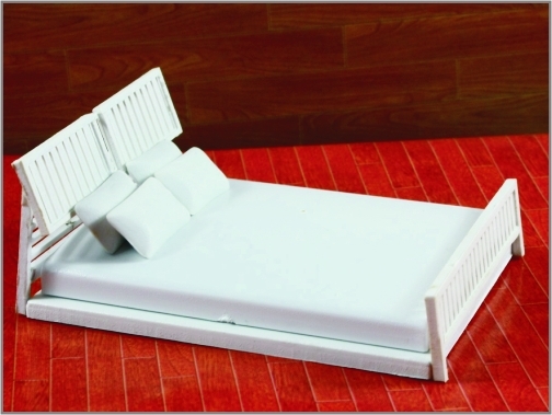 China 1:20/1:25/1:30 Modern Architectural Model Furniture Blocks Doube Bed supplier