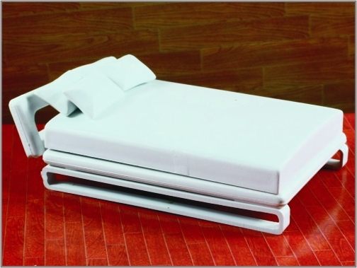 China 1:20/1:25/1:30 Modern Home Architectural Model Furniture PuShi Doube Bed supplier