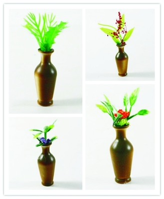 China PY-02 1.5*3.5 Modern Homes Architectural Model Furniture Miniature Flower Vase supplier