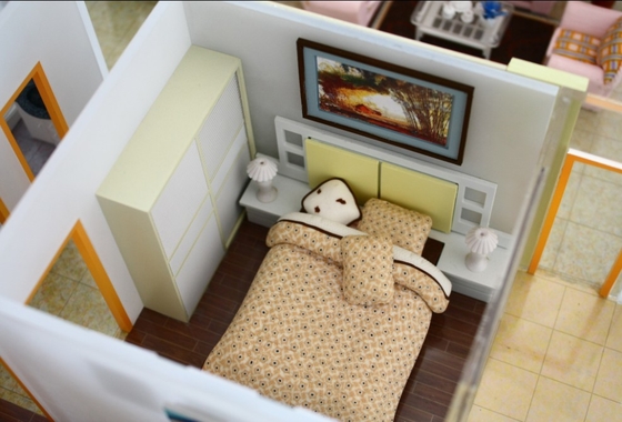 China Miniature Architectural Building Models House Interior Bedroom supplier