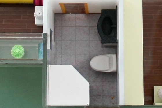China Miniature Architectural Scale Models Building House Toilet Design  supplier