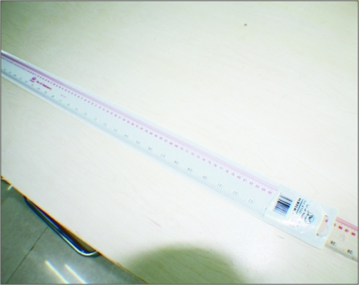 China MA06-100 1M Miniature Modeling Tools Scale Model Making Organic Glass Ruler supplier
