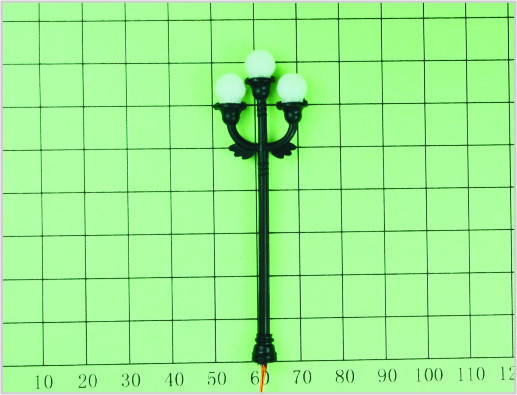 China T10 6V Billboard Street Plastic Scale Model Lamp Posts for Train Layout 7cm supplier