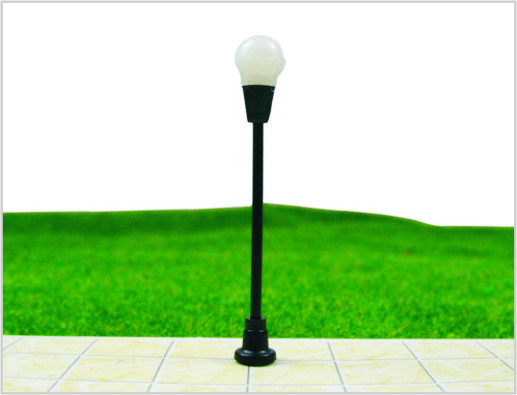 China T4 6V Billboard Street Plastic Scale Model Lamp Posts for Train Layout 5cm supplier