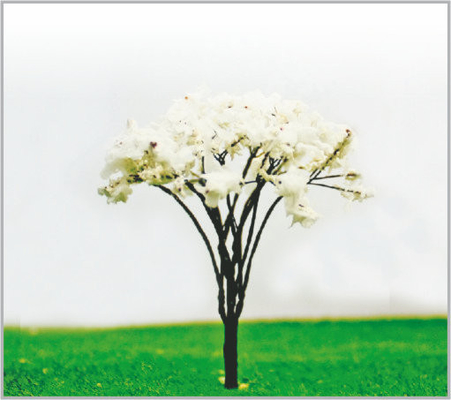 China HO Custom Handmade Yellow  Miniature Model Trees for model landscape supplier