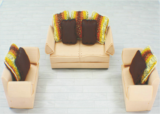 China Simulation Painted Architectural  Model Furniture Home Furnishing Ceramic Art Sofa supplier